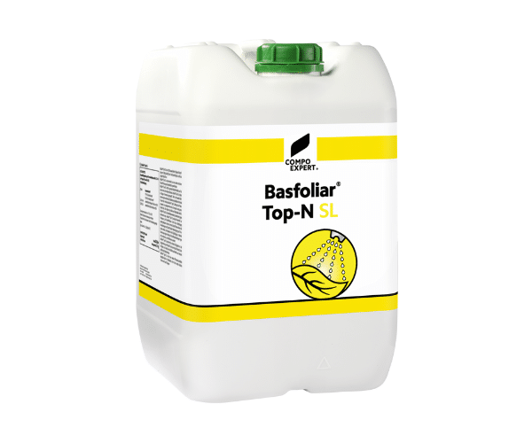 Engrais foliaire Basfoliar Top N SL, azote à libération lente pour gazons verdoyants.