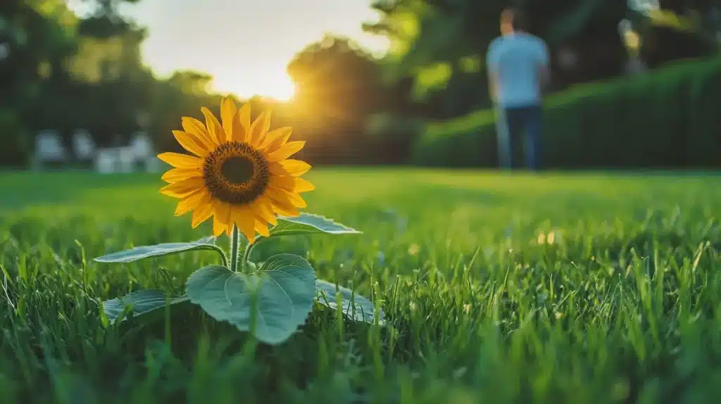 Champ de tournesols Helianthus en été