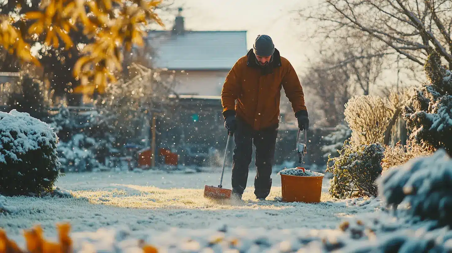 Conseils entretien du gazon en hiver