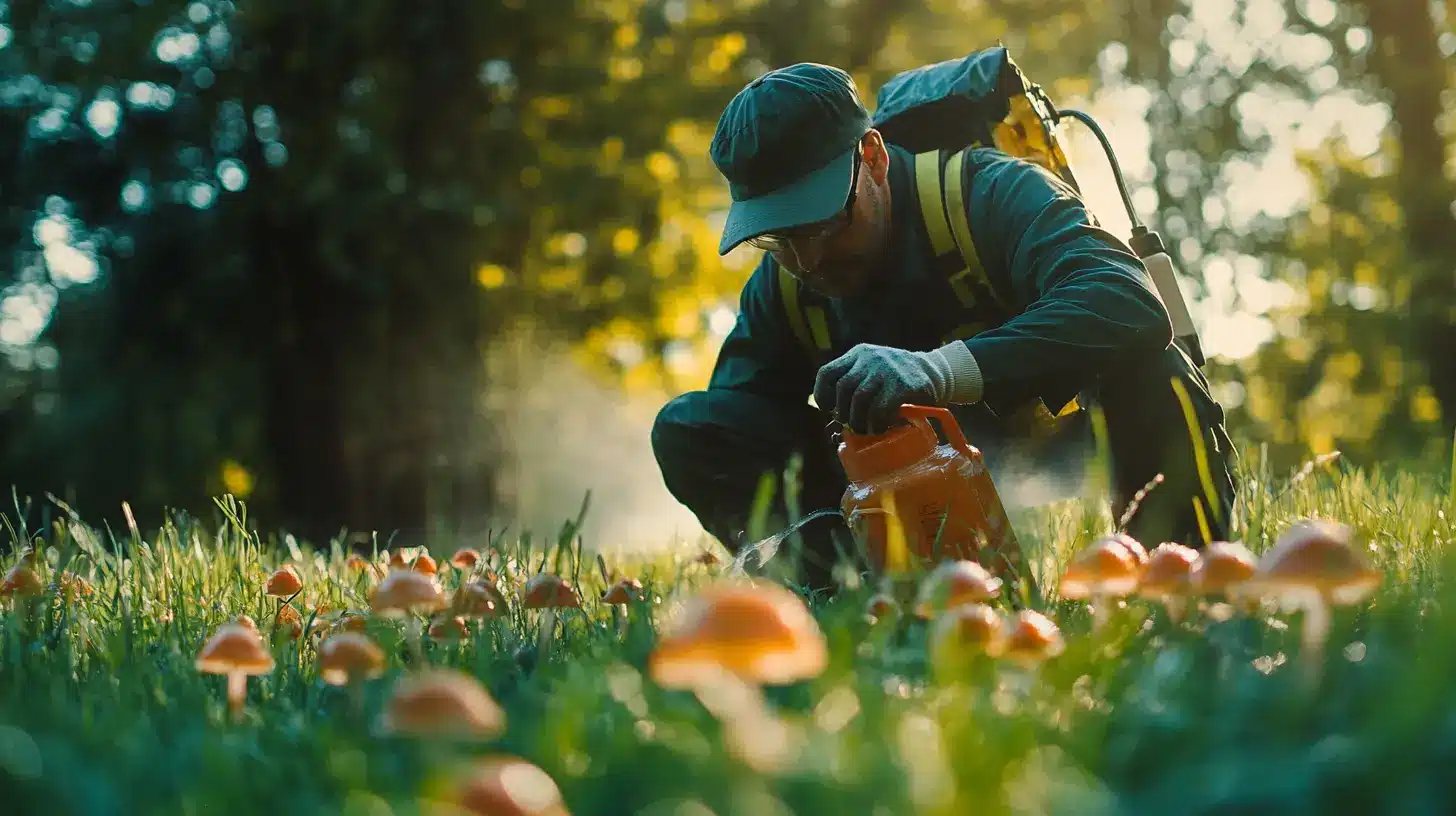 Contrôle efficace des champignons dans la pelouse