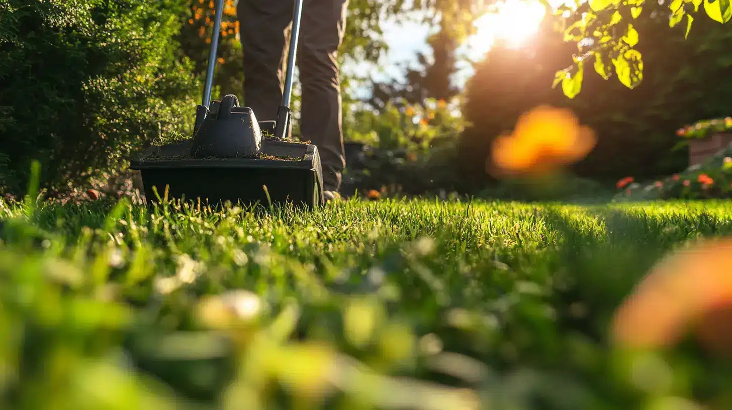 Paillage de l’herbe pour un jardin durable